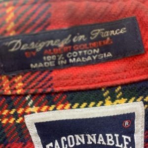 FACONNABLE JEANS Checks Plaid Men Casual Shirt